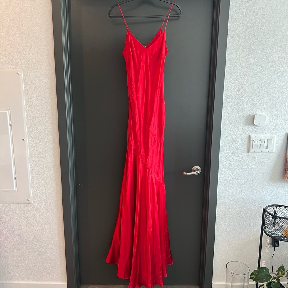 Cult Gaia Crissy gown maxi dress in red Size medium - Picture 4 of 11